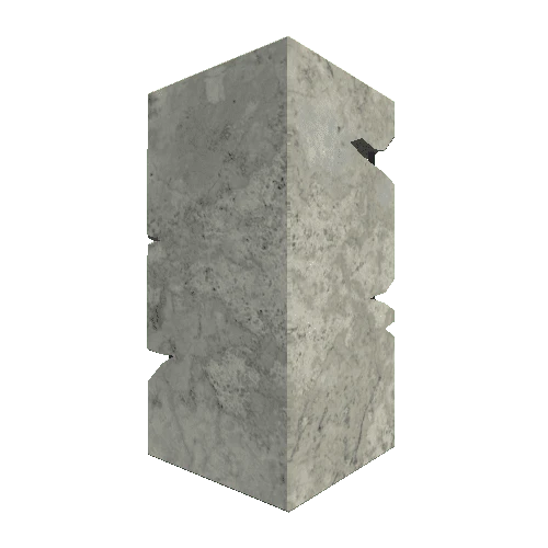 Concrete Column Broken 4 Type 3 Static